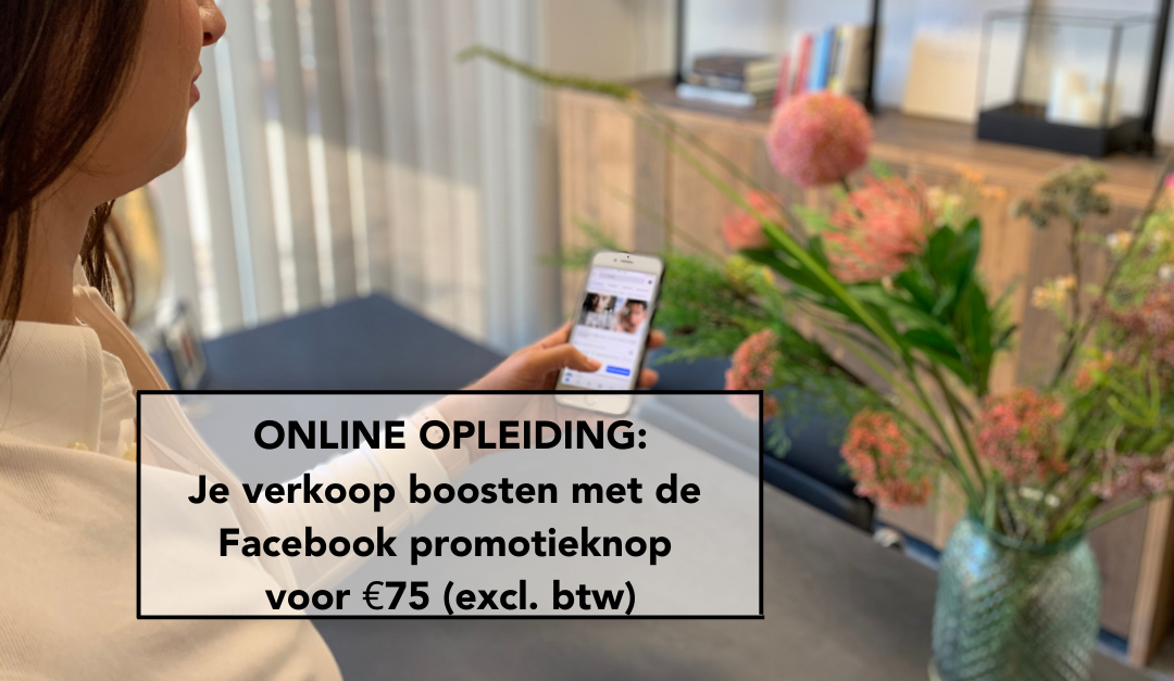 ONLINE OPLEIDING: Je verkoop boosten met de Facebook promotieknop