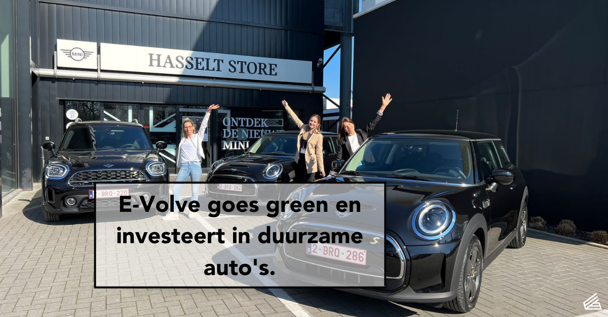 E-Volve goes green en investeert in duurzame auto's, groen wagenpark